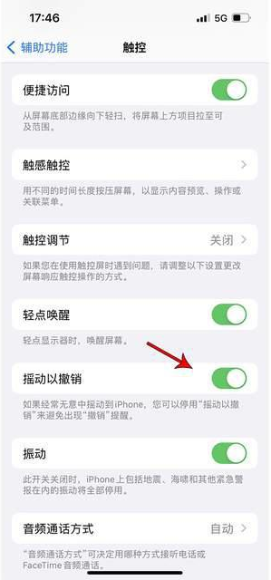 若尔盖苹果手机维修分享iPhone手机如何设置摇一摇删除文字 